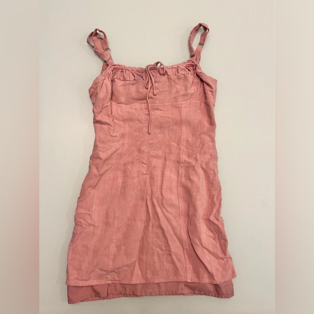 adorable pink milkmaid dress
